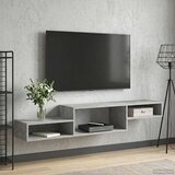 TV ormar za montažu na zid Zidna montaža Betonska siva | shoptok.hr