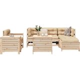 vidaXL 7-dijelni set vrtnih sofa od masivne borovine Cijene