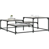  Stolić za kavu boja hrasta 107x107x40 cm konstruirano drvo | shoptok.hr