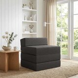 SOFA na razvlačenje Tamnosiva 200 x 70 x 15 cm Tkanina Cijene