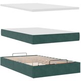  Otomanski krevet s madracem i LED tamnozeleni 120x190cm baršun | Eponuda.com