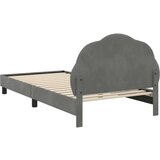  Otroški posteljni okvir z vznožjem Temno siva 80 x 200 cm Žamet, (5000104652) | Shoptok.si