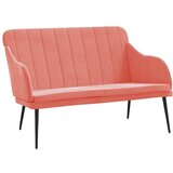  Klupa ružičasta 110 x 76 x 80 cm baršunasta | shoptok.hr