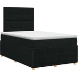  Boxspring krevet s madracem Crna 120 x 200 cm Tkanina | shoptok.hr