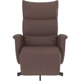  Naslanjač z naslonom za noge, rjavo umetno usnje | Shoptok.si