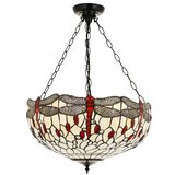 Endon 112251 - Luster na lancu Tiffany DRAGONFLY 3xE27/60W/230V prečnika 50 cm | Eponuda.com