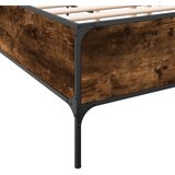  Okvir kreveta boja hrasta 120x200 cm konstruirano drvo i metal | shoptok.hr
