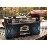  OLD STYLE FP-830 prijenosni retro radio s kasetofonom, Bluetoothom, USB-om i baterijama | shoptok.hr