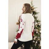 Kesi Christmas sweater with Santa Claus ecru | Eponuda.ba