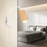  Brilagi - SELE fleksibilna zidna lampa 1xGU10/30W/230V bela/hrastov dekor | Eponuda.com