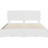  Okvir za krevet Bijelo 200 x 200 cm Konstruirano drvo | shoptok.hr