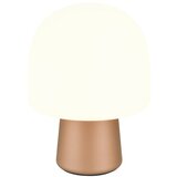  Namizna svetilka v belo-bronasti barvi s steklenim senčnikom (višina 27 cm) Steen - | Shoptok.si