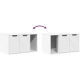 vidaXL kutija za mačji pijesak bijela 60x40x40 cm konstruirano drvo | shoptok.hr