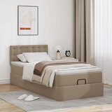 vidaXL Okvir kreveta s madracem cappuccina 90x190cm umjetna koža | shoptok.hr