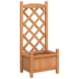 Furnova Cvetlično korito z mrežo rjava trden les jelke, (21922120) | Shoptok.si