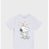Sinsay Pamučna majica s ukrasnom čipkom na rukavima Peanuts | shoptok.hr