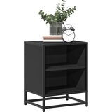 vidaXL Noćni ormarići 2 kom crni 40x31x50 cm Konstruirano drvo i metal | shoptok.hr