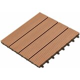  Pločice za decking 11 pcs Smeđa 30 x 30 cm Drvoplastična smjesa | shoptok.hr