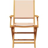 vidaXL 3-dijelni bistro set od tkanine i masivnog drva krem bež | shoptok.hr