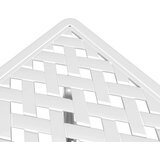 vidaXL vrtni stol bijeli 53 x 53 x 53 cm od lijevanog aluminija | shoptok.hr