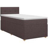  Boxspring krevet s madracem Tamno smeđa 100 x 200 cm Tkanina | shoptok.hr