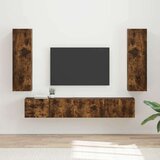  Komplet TV omaric 3 pcs Dimljeni oreh Konstruiran les - - Rjava - 57.32 - 30 x 31 x 100 cm - 2025-vidaXL-Uvoz_2 Cene