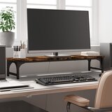  Stalak za monitor boja dimljenog hrasta 85x23x15,5 cm drveni Slike