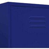 vidaXL Garderobna omara mornarsko modra 90x50x180 cm jeklo | Shoptok.si