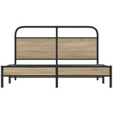  Posteljni okvir brez vzmetnice 150x200 cm dim. hrast inž. les, (21607413) | Shoptok.si