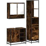  3-dijelni set kupaonskog namještaja boja hrasta drveni | shoptok.hr