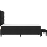vidaXL krevet s uzglavljem i madracem crni 120x190 cm tkanina | shoptok.hr