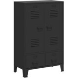  Ormar od metala u industrijskom stilu 67 x 35 x 107 cm crni | Eponuda.ba