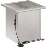  Vrtna posuda za sadnju s LED svjetlom Srebrna 30 x 30 x 30 cm | shoptok.hr