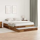 Krevet s ladicama Staro drvo 135 cm Konstruirano drvo | Eponuda.ba