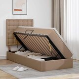  Krevet s od storage s pohranom Kapućino 100 x 200 cm Lažna koža | shoptok.hr
