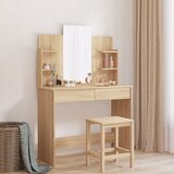 Toaletni stolić s ogledalom boja hrasta sonome 96 x 39 x 142 cm | shoptok.hr