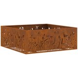 vidaXL Jeklo za vreme/Rjava 80 x 80 x 30 cm Vzdržljiva Kvadratna peč | Shoptok.si