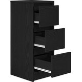  Komoda crni hrast 29,5x34x76 cm konstruirano drvo | Eponuda.com