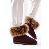 Boto Women's Leather Snow Boots With Eko Fur Brown Alexa | shoptok.hr