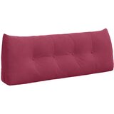  Jastuk za leđa Vinska crvena 120 x 24 x 50 cm Baršun | shoptok.hr