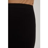 Marisse Black Midi Pencil Skirt With Slit | shoptok.hr
