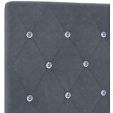  temno siva postelja 90x190 cm žamet | Shoptok.si