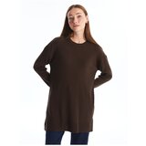 LC Waikiki Crew Neck Plain Long Sleeve Women's Knitwear Tunic Cene