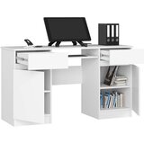AKORD A5 Računalniška Miza, 2 Vrata In 2 Predala, Bela, (5000333075) | Shoptok.si