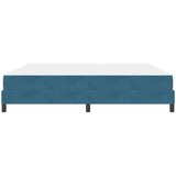  Boxspring krevet s madracem Tamno plava 200 x 200 cm Baršun | shoptok.hr