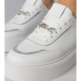 Gemre White-silver sneakers decorated with glitter and rhinestones Felura | Shoptok.si