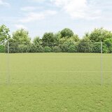 vidaXL ograjni stebri 22 kos U-kanal 140 cm cinkano jeklo, šesterokotna ograja 1.4x25 m cinkano jeklo | Shoptok.si