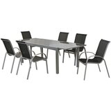 Gardenson Vrtna Garnitura Amalfi, 7-Delno, Črna | Shoptok.si