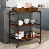  Kuhinjska kolica boja hrasta 81,5x41x92,5 cm konstruirano drvo | shoptok.hr