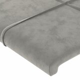  Uzglavlje s ušima svjetlosivo 163x23x118/128 cm obaršunasti | shoptok.hr